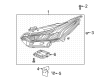 Cadillac CT5 Headlight Diagram - 84894828