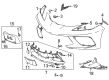 Chevy Corvette Bumper Cover Diagram - 84925599