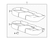 Chevy Malibu Limited Seat Covers Diagram - 23436755
