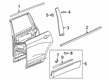 Cadillac XT6 Door Moldings Diagram - 84825398