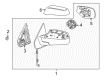 Chevy Mirror Actuator Diagram - 84342030
