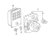 Cadillac STS ABS Control Module Diagram - 88964161