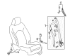 Cadillac SRX Seat Belt Diagram - 19301478