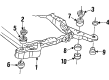 Cadillac Allante Crossmember Bushing Diagram - 1646025