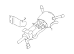 Cadillac CTS Steering Column Diagram - 25750341