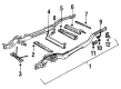 Chevy K1500 Suburban Rear Crossmember Diagram - 15659319