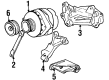 Cadillac Fleetwood Alternator Bracket Diagram - 3542586