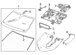 Cadillac Escalade Windshield Diagram - 85643868