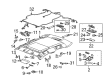 Cadillac Sun Visor Diagram - 25843586