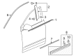 Cadillac XT5 Door Moldings Diagram - 84175956