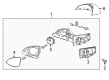 Chevy Spark Car Mirror Diagram - 95193362