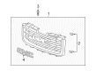 GMC Sierra 3500 HD Grille Diagram - 25825523