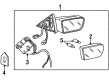 Cadillac Seville Mirror Actuator Diagram - 12500545