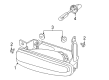 Saturn L200 Fog Light Diagram - 90584064