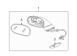 Chevy Corvette Car Mirror Diagram - 88981034