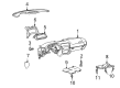 Pontiac Firebird Dash Panel Vent Portion Covers Diagram - 10410583
