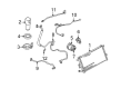Chevy Corvette A/C Idler Pulley Diagram - 6580622