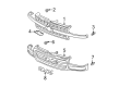 Chevy Grille Diagram - 15088290