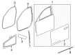 Cadillac CT6 Door Seal Diagram - 84027086