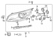Chevy Malibu Limited Headlight Diagram - 23294938