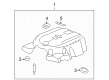 Cadillac STS Engine Cover Diagram - 12582708