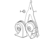 Chevy Silverado 1500 Horn Diagram - 84447715