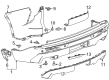 Chevy Traverse Bumper Cover Diagram - 26562411
