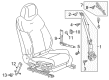 Cadillac CT6 Seat Belt Diagram - 84542556