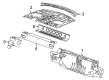 Cadillac CTS Floor Pan Diagram - 23121070