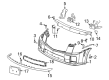 Cadillac Bumper Cover Diagram - 12335777