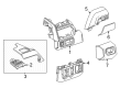 GMC Dash Panel Vent Portion Covers Diagram - 86576837