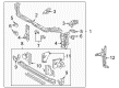 Pontiac Vibe Radiator Support Diagram - 88969689