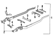Chevy K1500 Suburban Rear Crossmember Diagram - 15529437