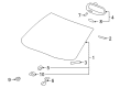 Cadillac XLR Windshield Diagram - 10346796