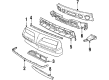 Pontiac J2000 Sunbird Grille Diagram - 10026819