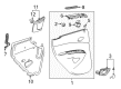 Chevy Spark EV Interior Door Handle Diagram - 95233444