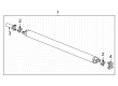 Chevy CV Joint Companion Flange Diagram - 84874143