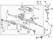 Chevy Malibu Limited Rack and Pinion Boot Diagram - 13354440