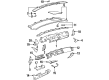 Buick Riviera Dash Panel Vent Portion Covers Diagram - 25631018