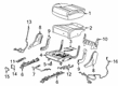 Cadillac XT6 Seat Covers Diagram - 84865677
