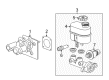 Chevy Silverado 2500 HD Brake Master Cylinder Repair Kit Diagram - 19420964