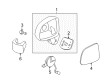Chevy Captiva Sport Mirror Actuator Diagram - 19211065