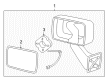 Hummer Car Mirror Diagram - 20836084