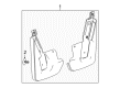 Chevy Suburban Mud Flaps Diagram - 23228521