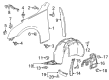 Cadillac Air Deflector Diagram - 23382790