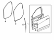 Cadillac XT6 Door Seal Diagram - 84907196