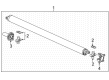 Chevy Silverado 3500 HD Drive Shaft Diagram - 84922971