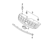 Chevy Malibu Grille Diagram - 21992586