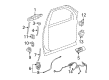 Chevy Silverado 3500 HD Exterior Door Handle Diagram - 84053440