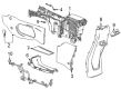 Chevy Bolt EUV Center Console Diagram - 42708009